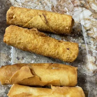 Egg Rolls and Vegetable Spring Rolls