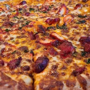 Extreme close up - Chicken Tikka Masala Pie