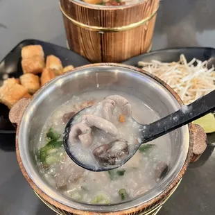 Pork offal congee