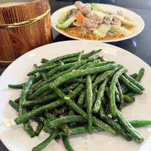 Stir fried garlic string beans