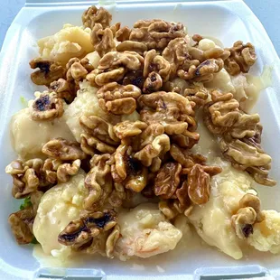 Creamy Coconut Walnut Shrimp