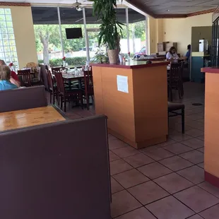 the inside of a restaurant