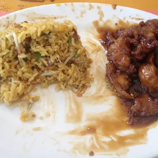 Lunch portions are so large I have enough leftover for tomorrow!