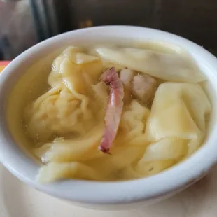 Their wonton soup is their best soup. Skip the egg drop soup for sure.