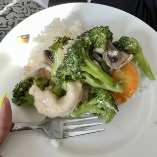 Chicken and broccoli