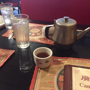 They offer tea with your meal which is nice