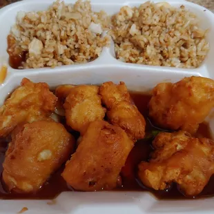Mild General Tso Chicken dinner special