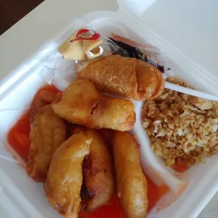 Sweet and Sour Chicken Lunch Special