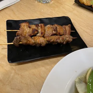 D9. Pork belly skewer
