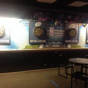 Dart league gets down with this set up.