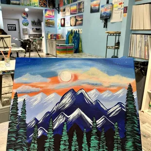 Another FUN evening at Canvas &amp; Cocktails. "How Bout That View."