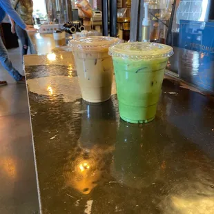 Blueberry Matcha Latte