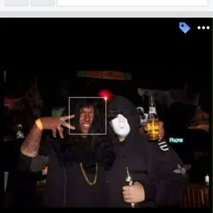 So yeah here is the owner dressed in black face... Because someone's skin color is a costume in his mind...