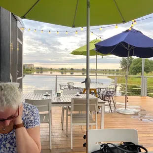 Retention Pond view from the deck at Canvas.