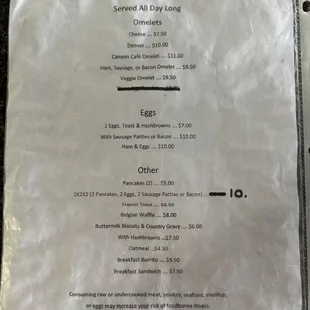 2024/01 updated menu :)