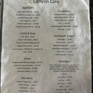 Menu 2024