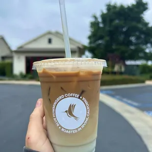 Blue Hummingbird Latte w| Oat Milk