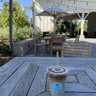 Outdoor seating area