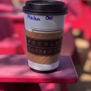 I got an oat milk mocha.