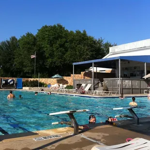 Main pool and snack bar