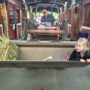 Feeding with Grandpa.