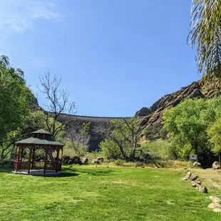 View of Montecello Dam from campground