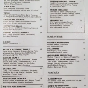 Canyon Gate Menus as of 1.11.23