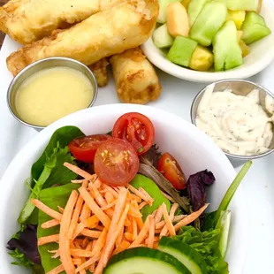 Two sides come with the dish