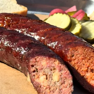 Jalapeño Cheddar Sausage and Hot Link