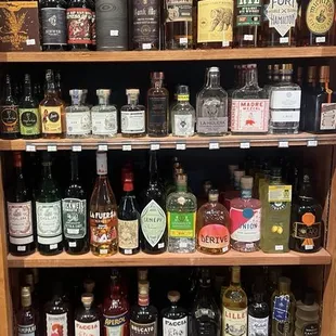 Top of the shelf is the whiskey, scotch , rye ( call it what you want)