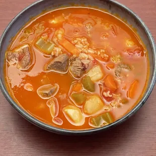Lamb &amp; Rice soup