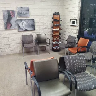 Waiting room of Flaherty and Florek Foot Care