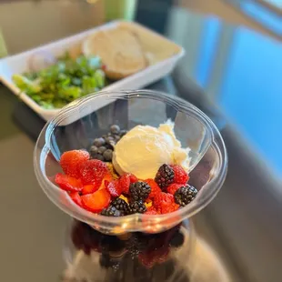 Greek yogurt with berries