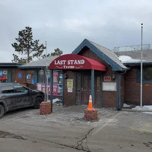 the front of the restaurant