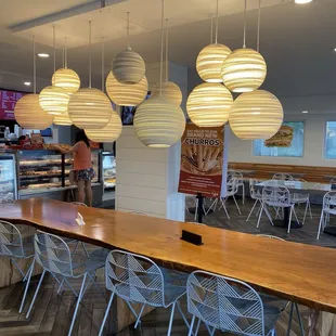 interior, sushi and sashimi