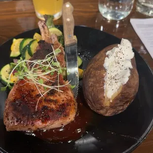 Brown Sugar &amp; Bourbon Pork Chop!