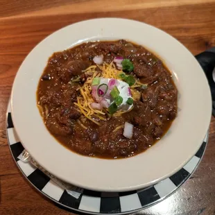 Steak and black beans chili