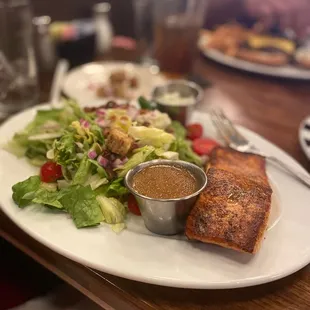 Black and Blue Salmon Salad