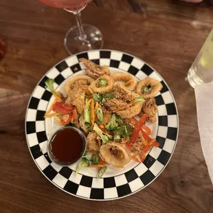 Hot and Sour Calamari with the sauce on the side