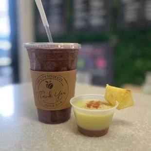 Mr Ripe smoothie and the Immunity Booster Shot