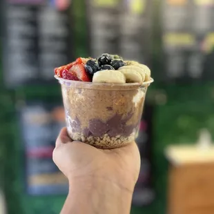 Açai berry bowl with Almond Butter
