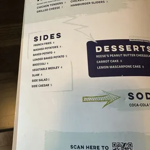 Sides and kids menu. No age limit on kids food so I'd go for that. Looked like a good lunch portion.