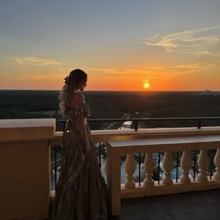 Balcony at sunset