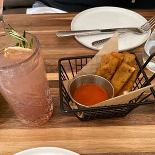 Preggie Provence Mocktail and Fried Mots