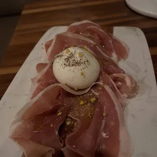 Prosciutto and burrata
