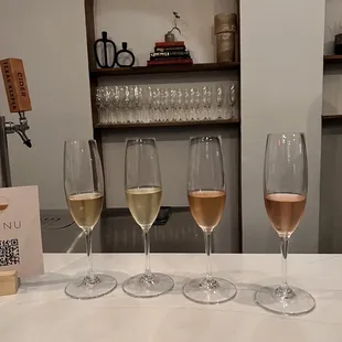 Sparkling wine flight