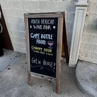 Happy hour 2-6pm Mon-Thurs