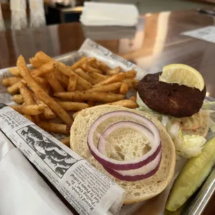 crab cake burger