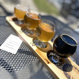 The Belgian was my fave, my husband really liked the bourbon barrel stout!