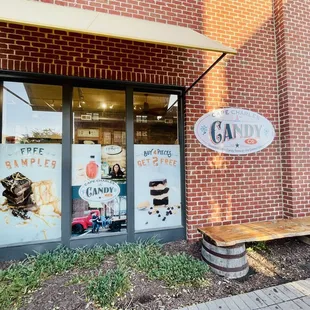 the front of the store